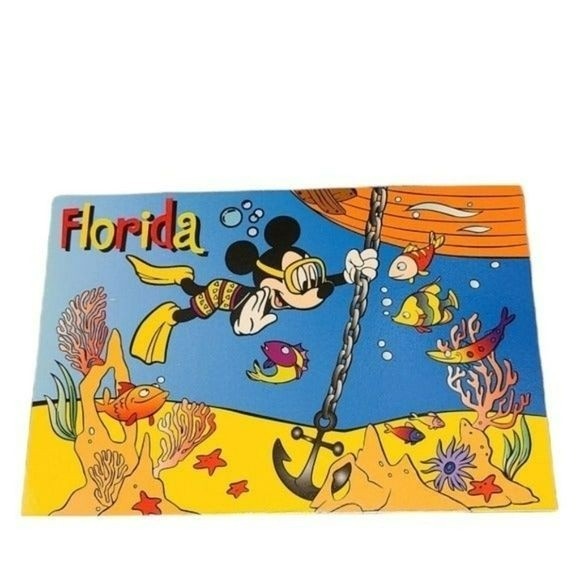 Disney Office Mickey Mouse And Friends Florida Postcards Setof